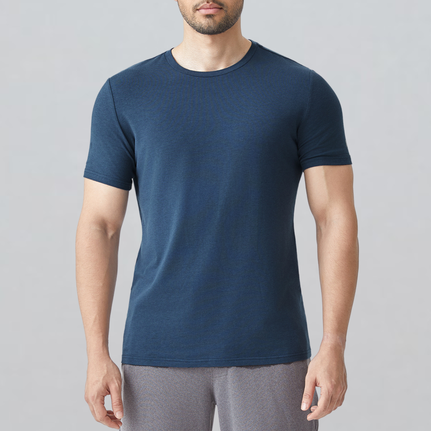 Minimalist HY-Blend Crew Tee Navy